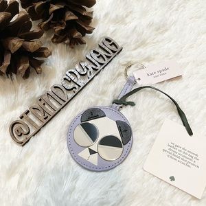 Kate Spade Gentle Panda Keychain in Frozen Lilac